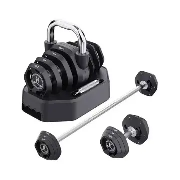 Adjustable Weight Increase 20kg 45 lbs 3-in-1 Dumbbell Kettlebell
